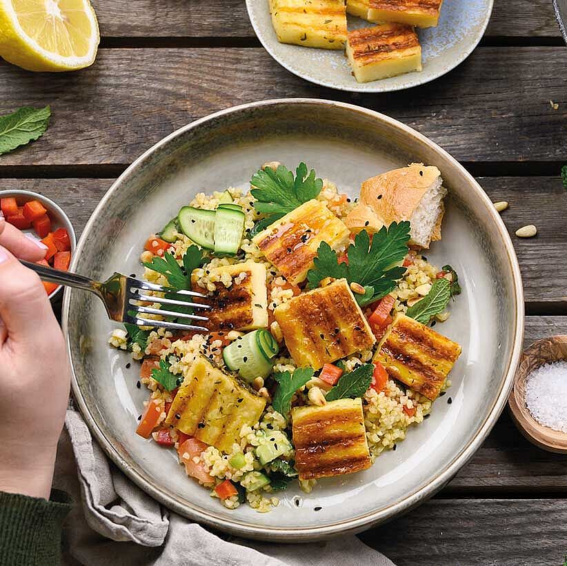 GAZİ Bio Grillkäse Tabouleh 