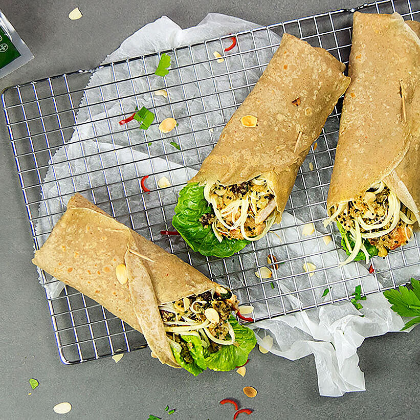 Zopfkäse Wraps 