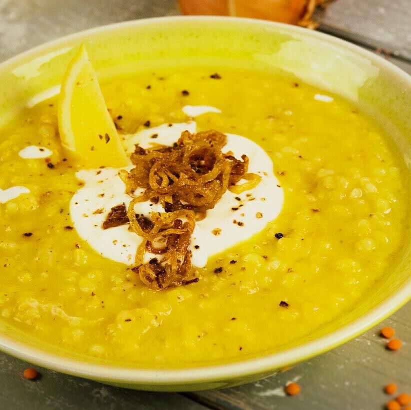 GAZi Rezept Sahnejoghurt Rote-Linsen-Suppe