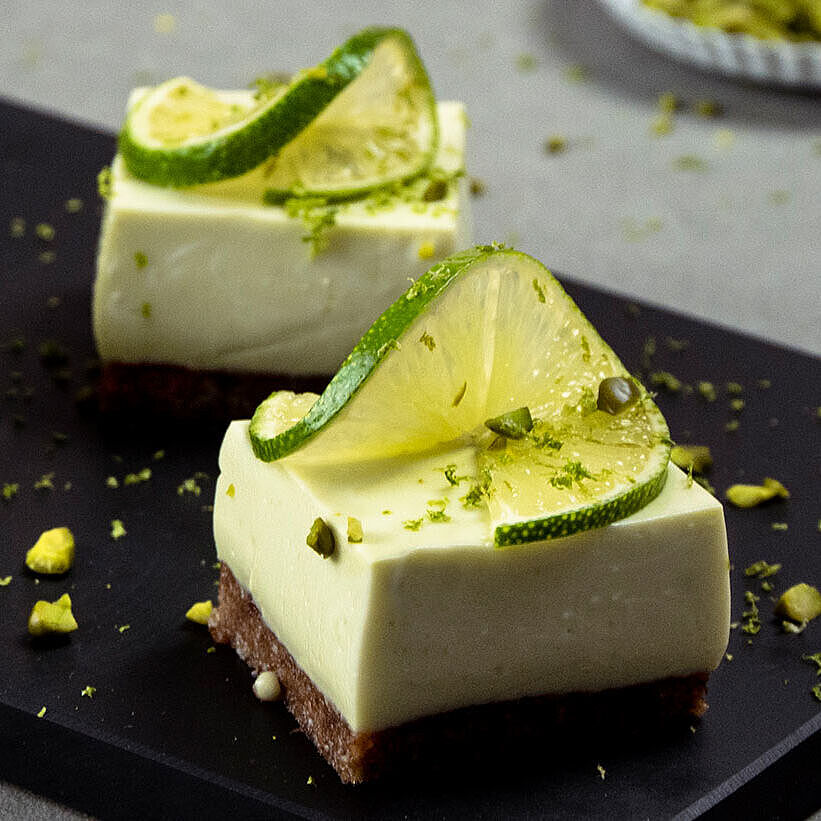 Avocado-Limetten-Mini-Cheesecakes