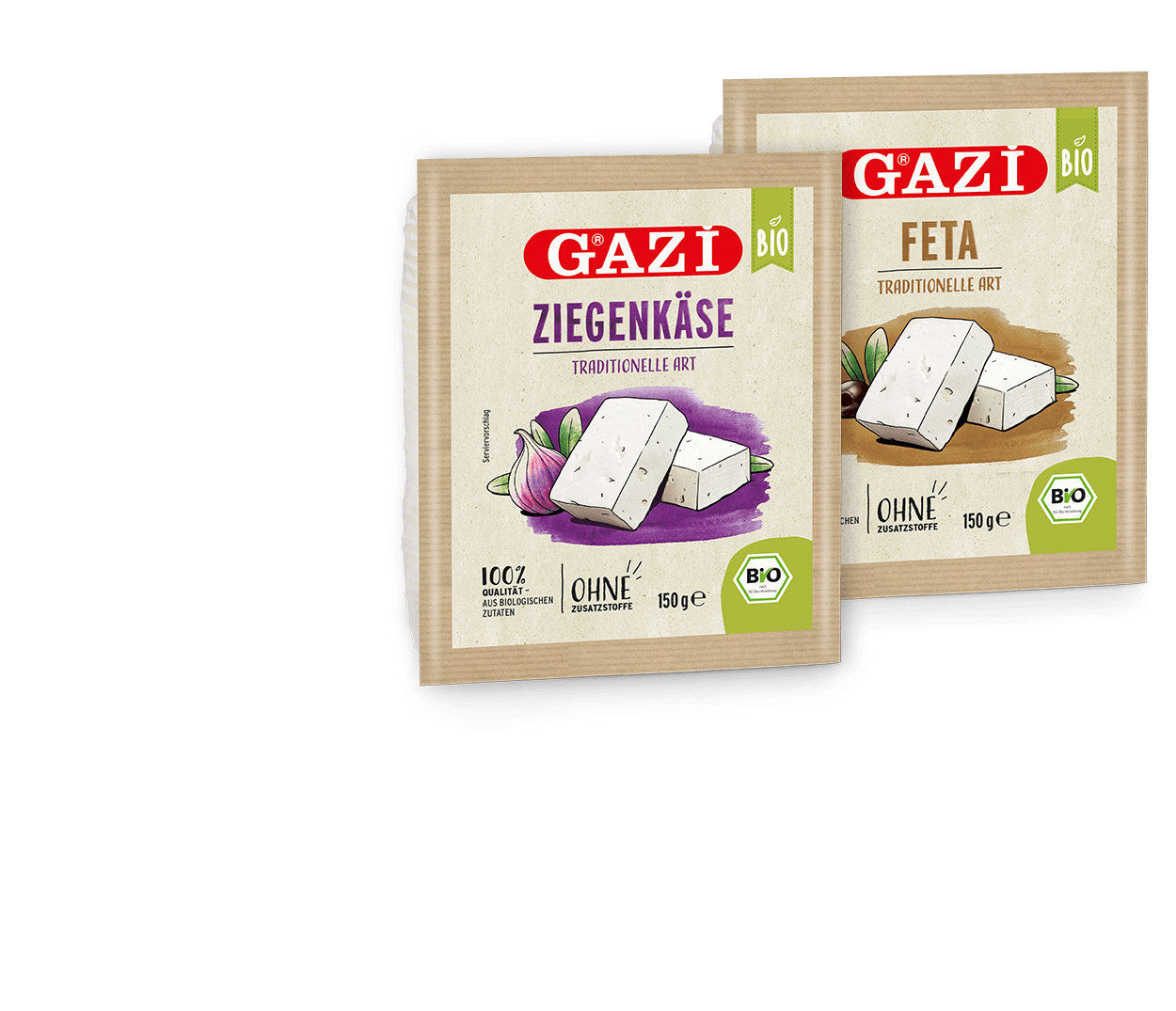 GAZi Bio Welt Feta Ziegenkäse Weichkäse