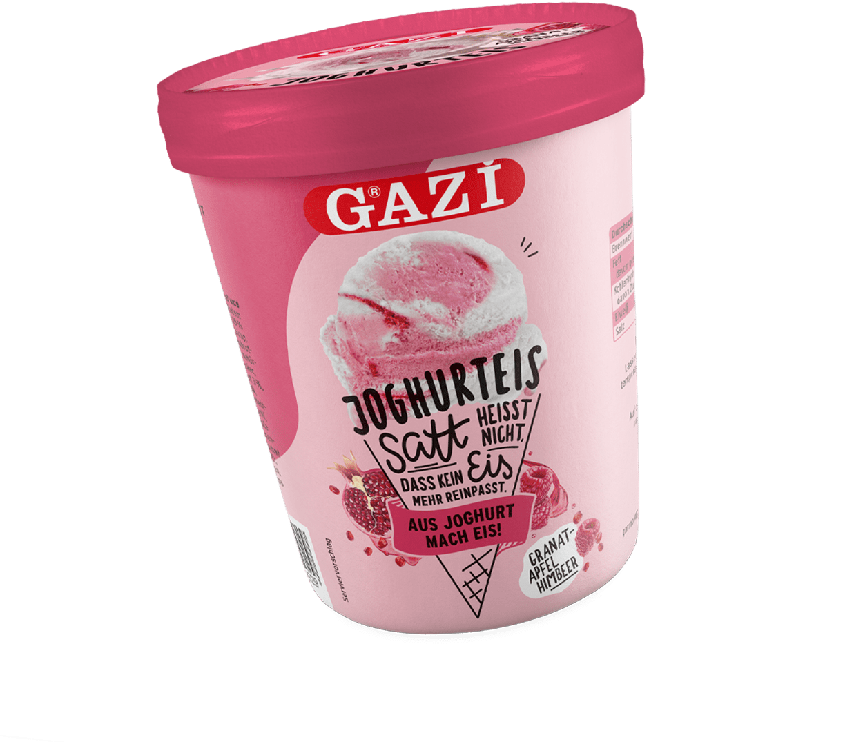 GAZi Joghurteis Granatapfel Himbeere