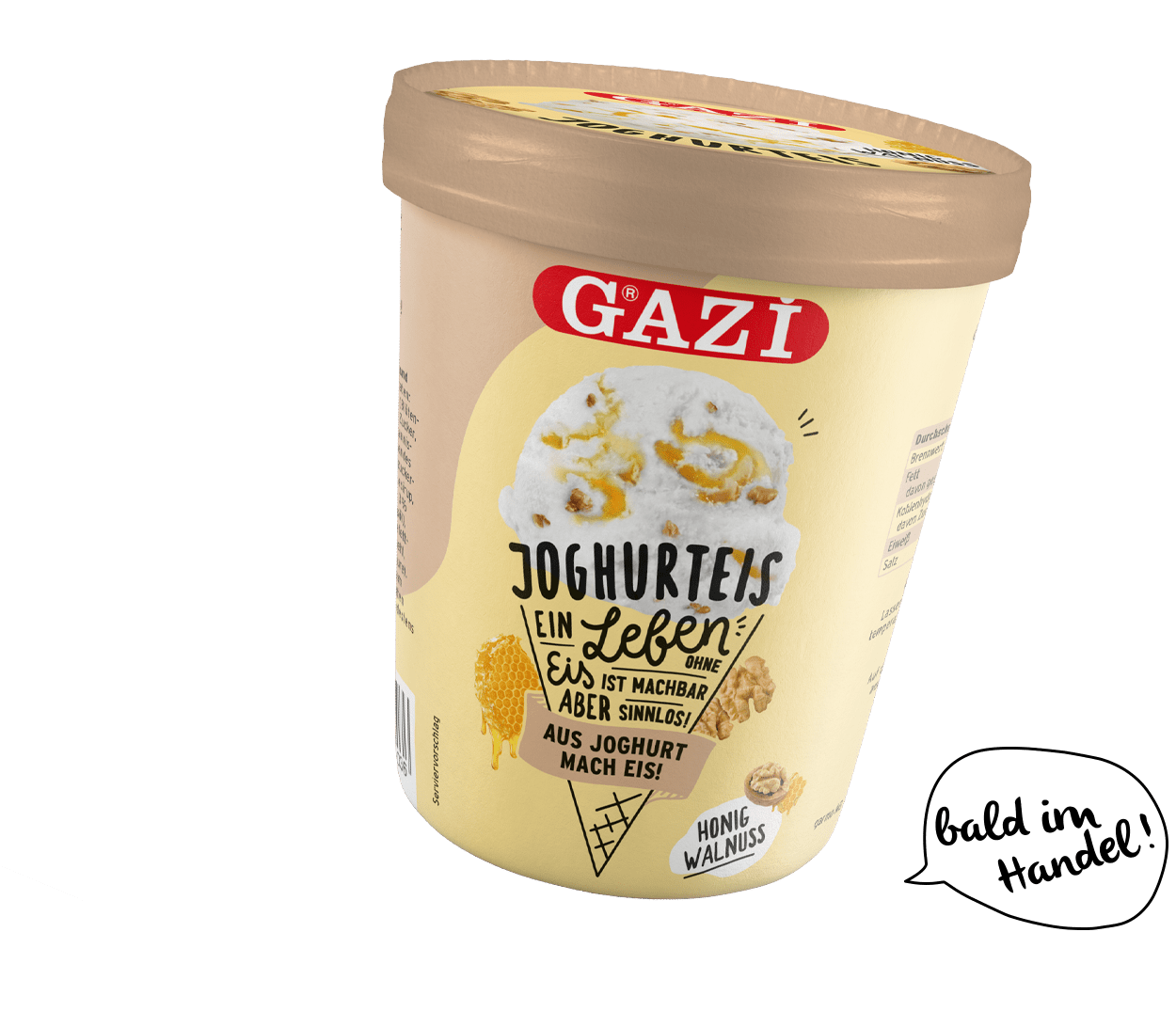 GAZi Joghurteis Honig Walnuss Packaging