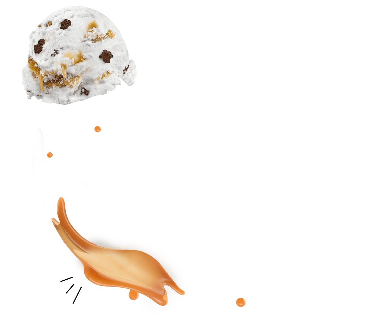 GAZi Joghurteis Salzkaramell Schokowaffel Kugel