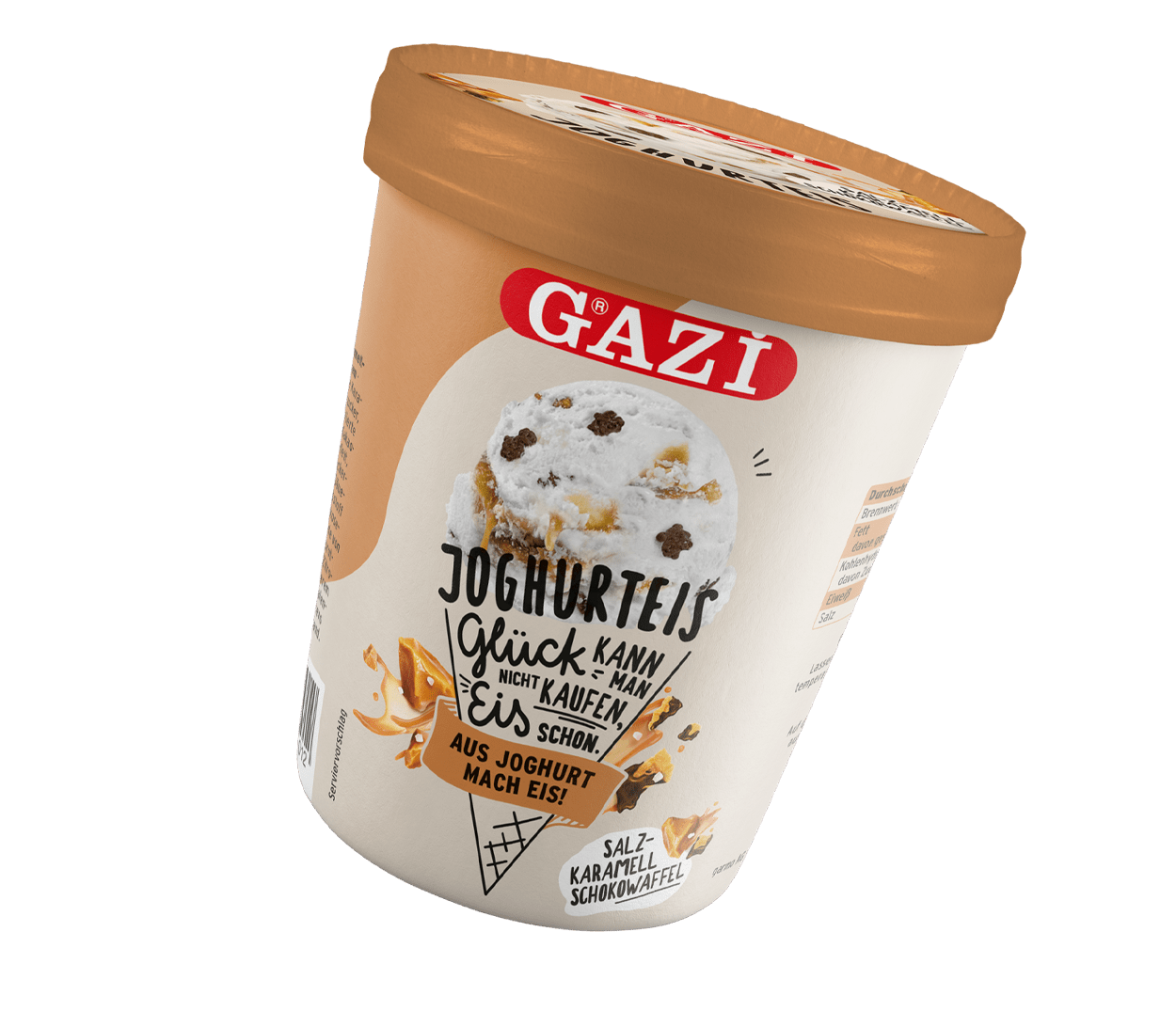 GAZi Joghurteis Salzkaramell Schokowaffel Packaging