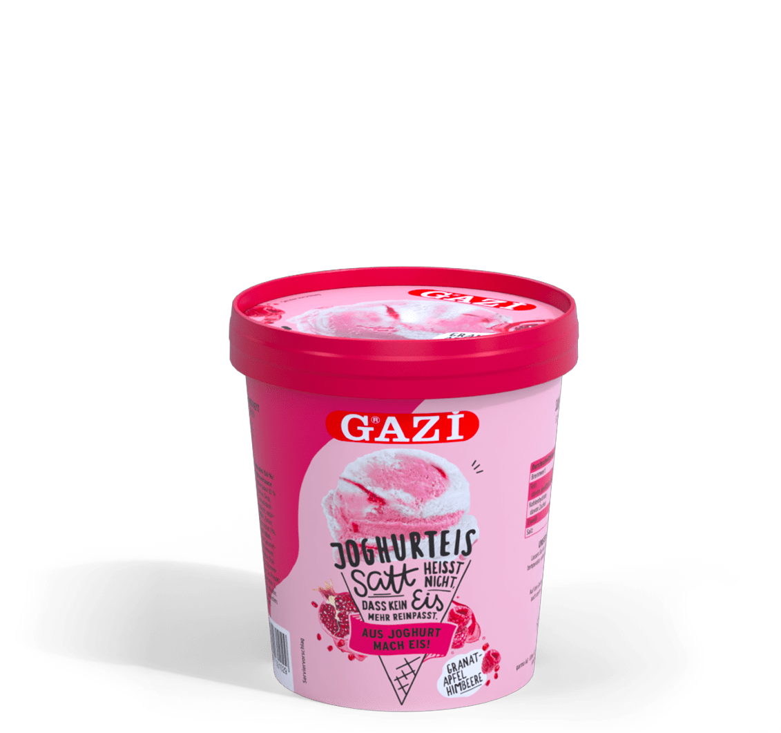 GAZi Joghurteis Granatapfel Himbeere