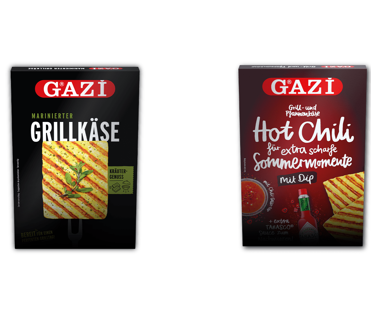 GAZi Grill- und Pfannenkäse Mariniert und Sommergenuss