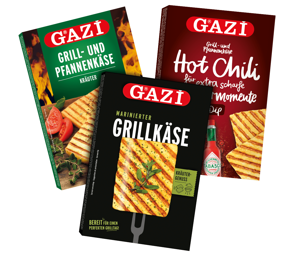 Grill- und Pfannenkäse Verpackungen