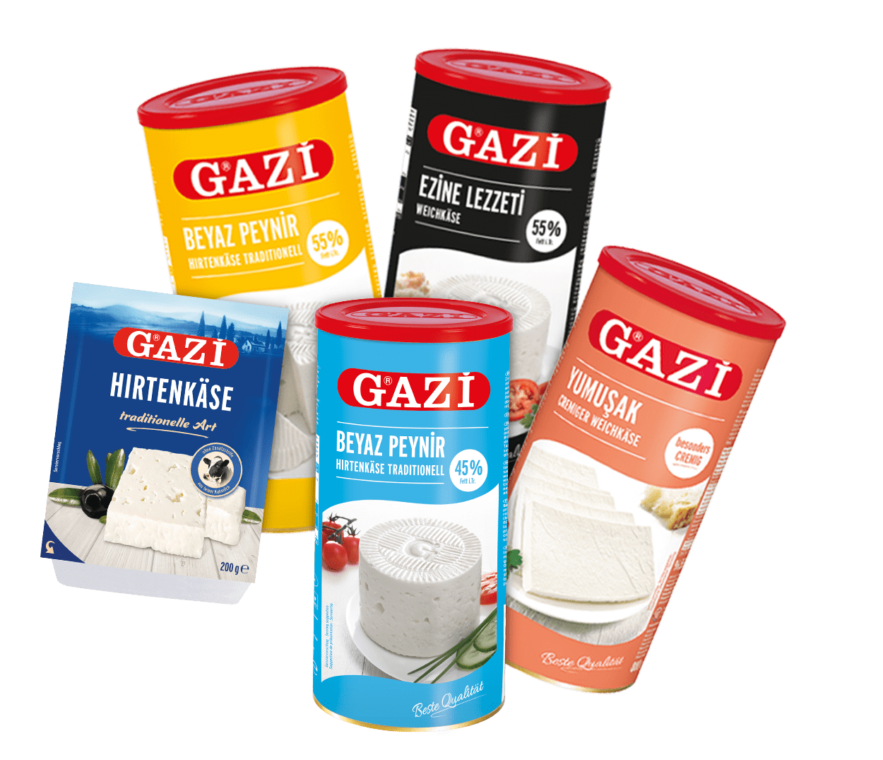 GAZi Klassik Hirtenkäse Banner Verpackungen