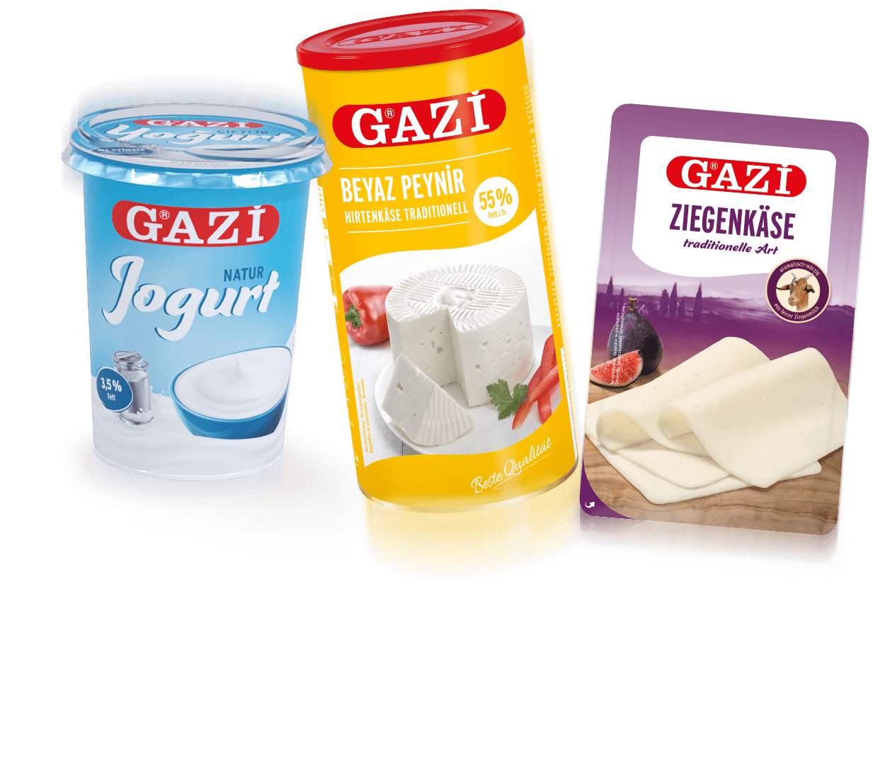 GAZİ Klassik Joghurt Hirtenkäse Ziegenkäse Scheiben