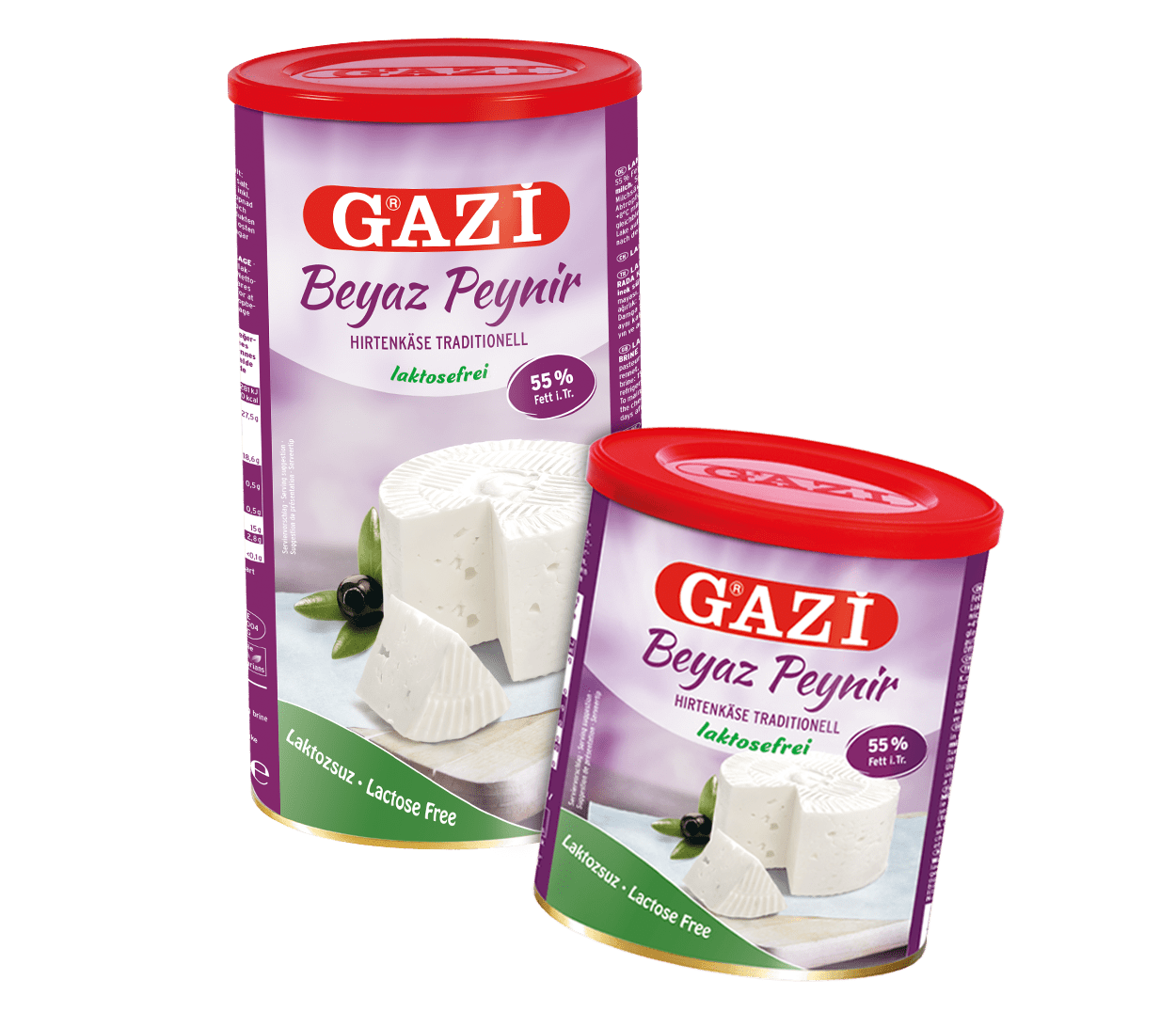 Hirtenkäse jetzt auch laktosefrei Verpackungen