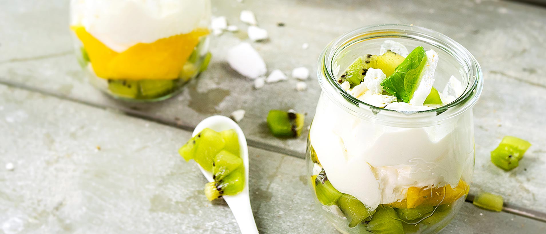 GAZi Rezepte Sahnejoghurt Mini-Pavlova