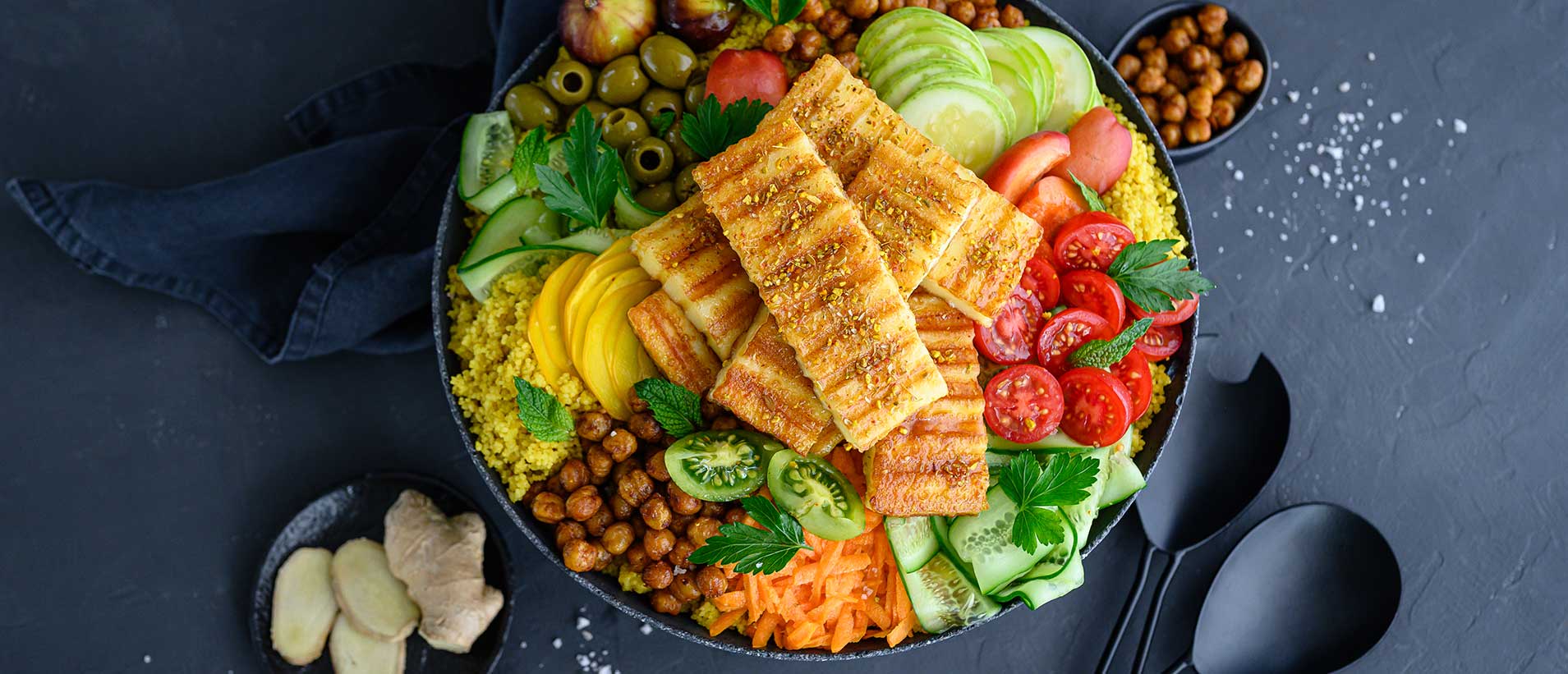 GAZİ Grillkäse orientalische Bowl 