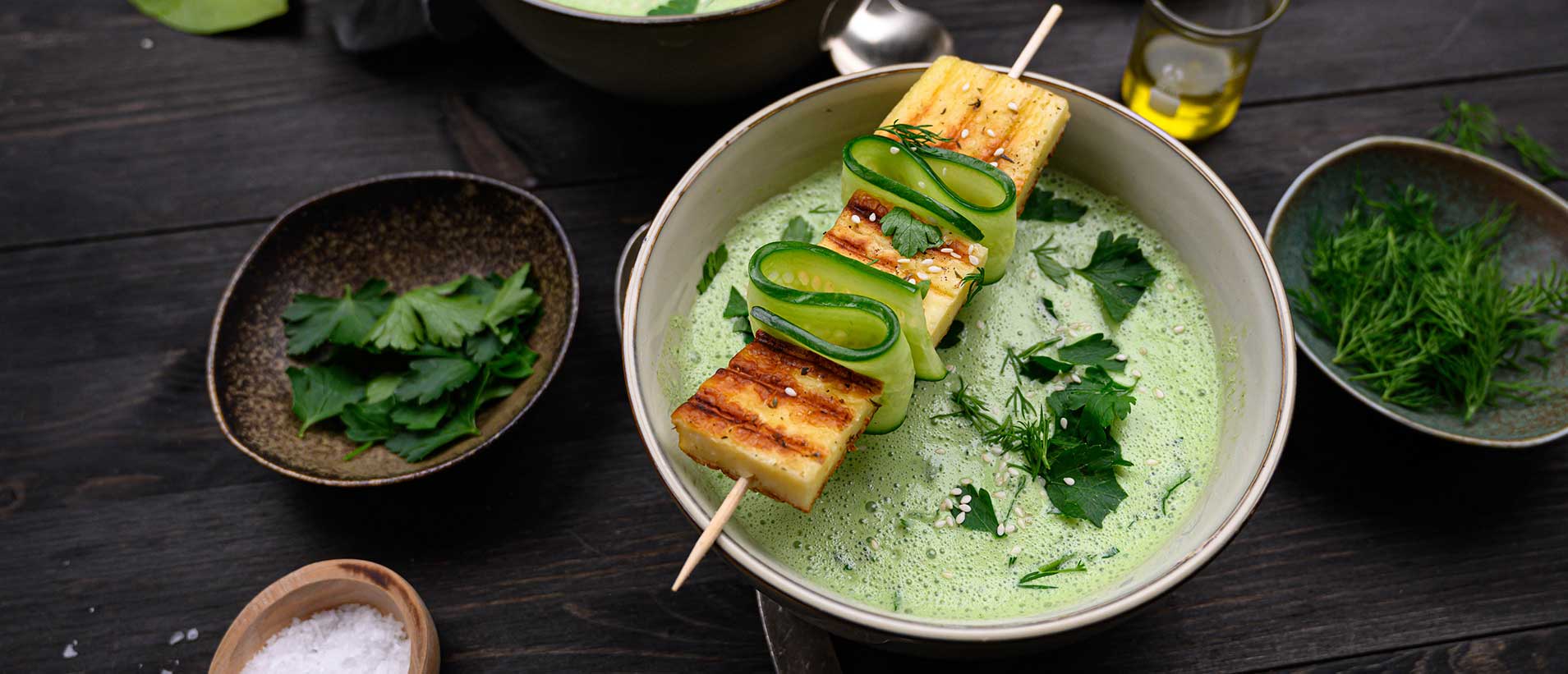 GAZİ Bio Grillkäse Kräutersuppe