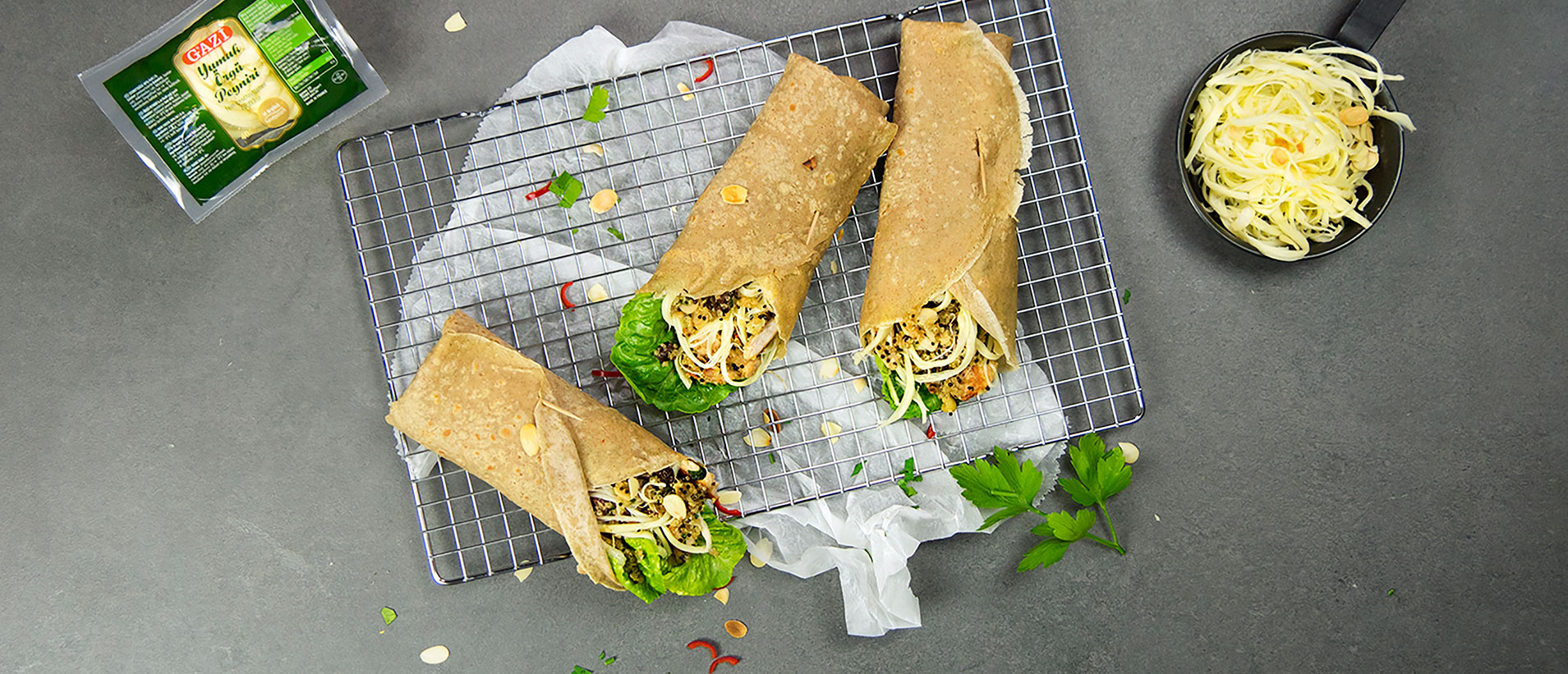 Zopfkäse Wraps 