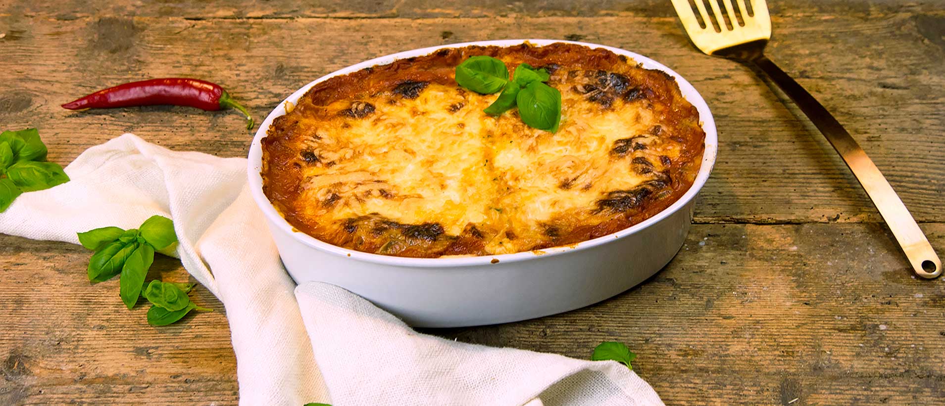 Veggie Lasagne Zupfkäse