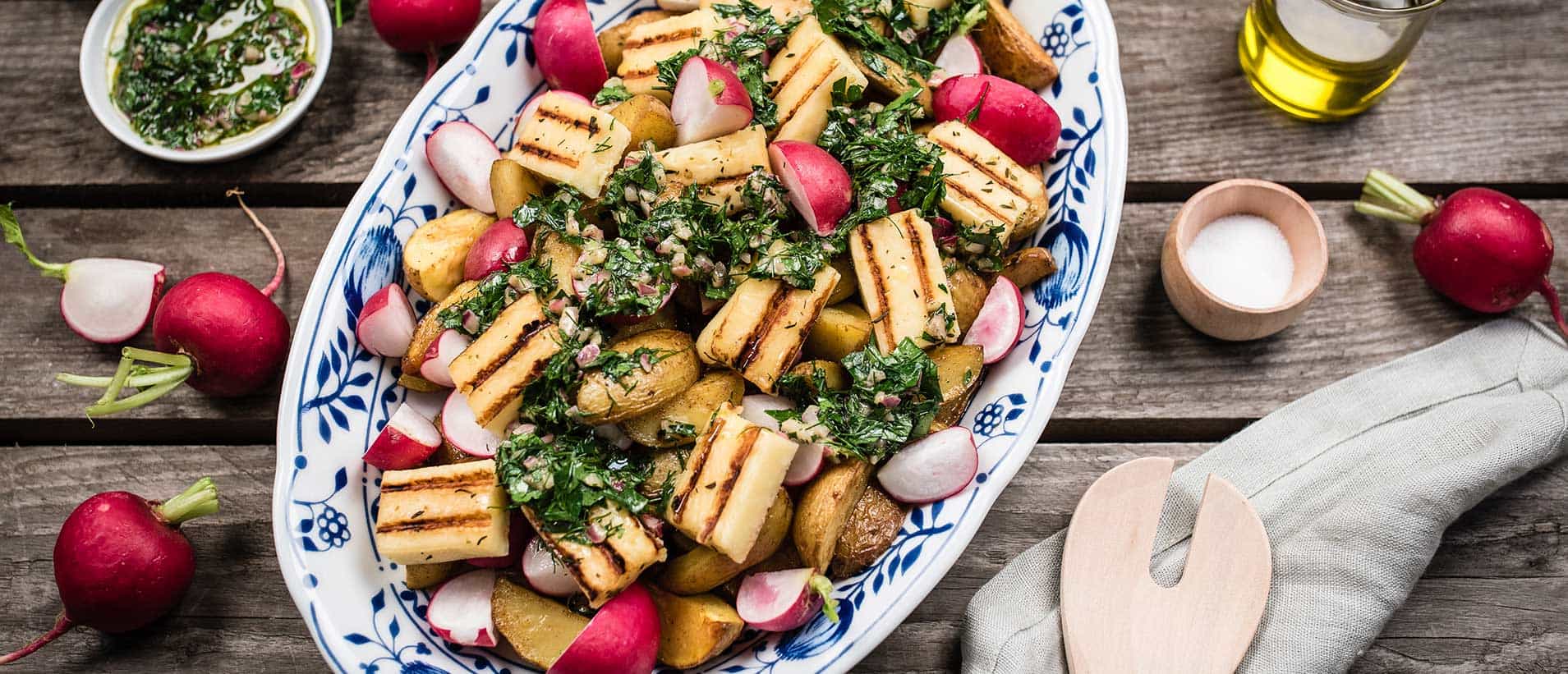 GAZİ Grillkäse Ofenkartoffelsalat 