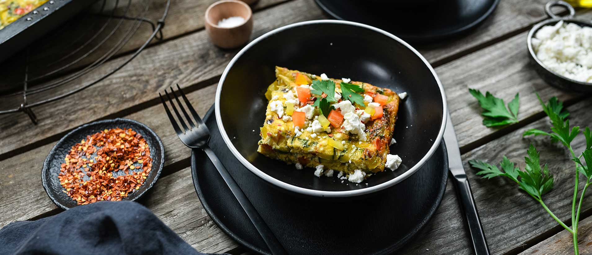GAZİ Ziegenkäse Frittata