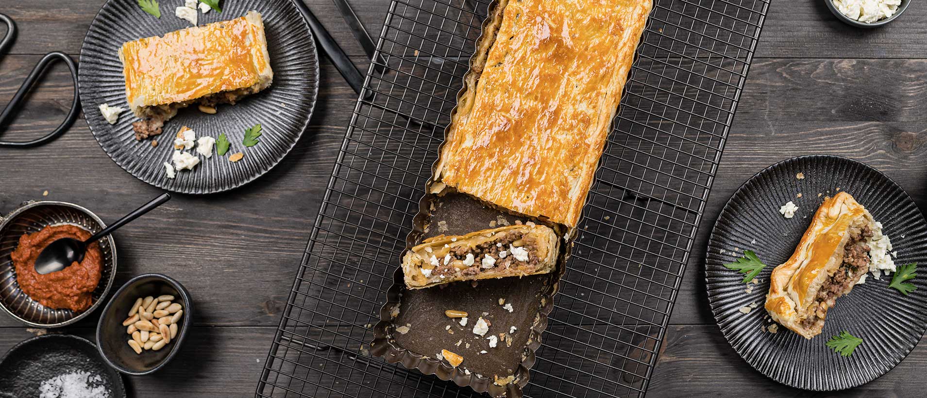 GAZİ Hackfleischpastete Hirtenkäse 