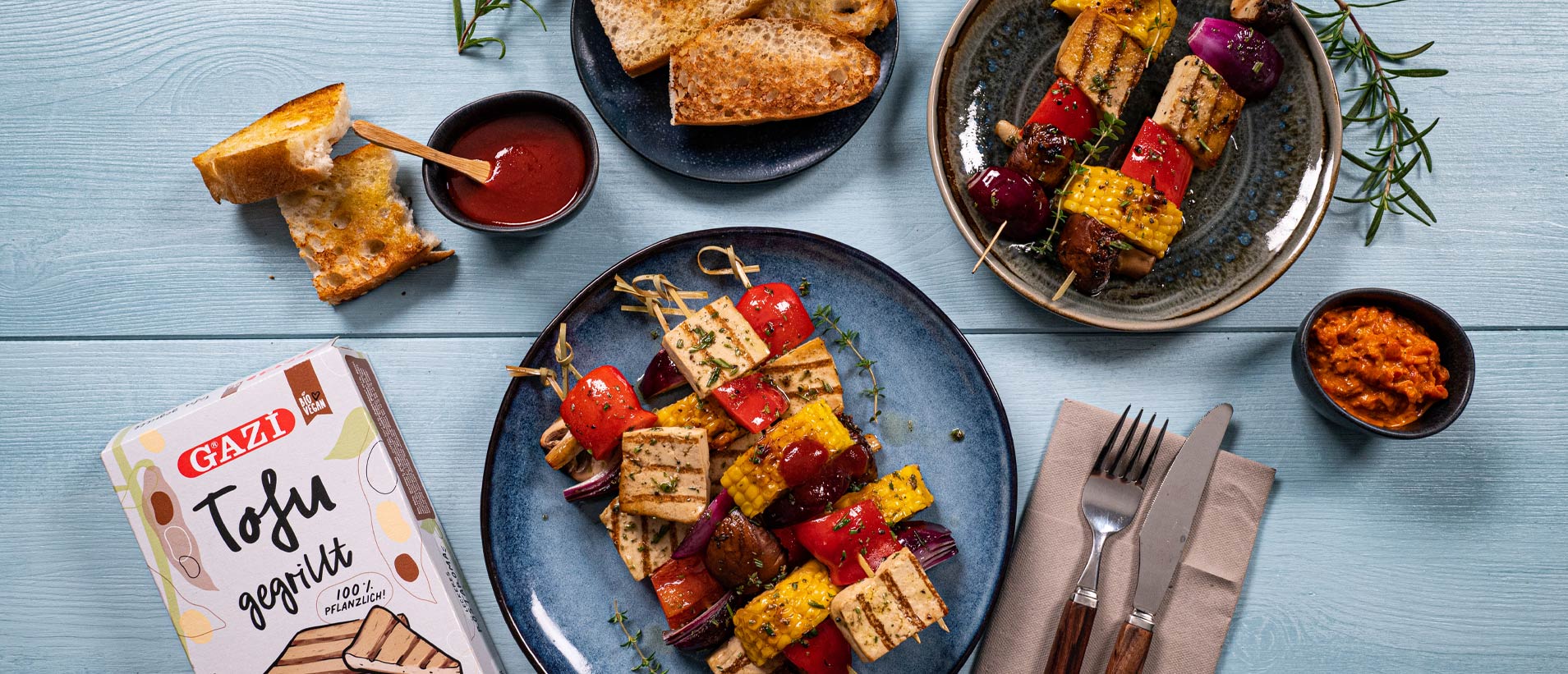 GAZİ veganer Grillspieß