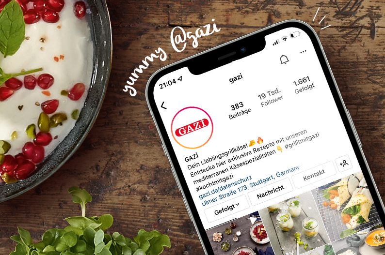 [Translate to Englisch:] Instagram neuer Username @gazi
